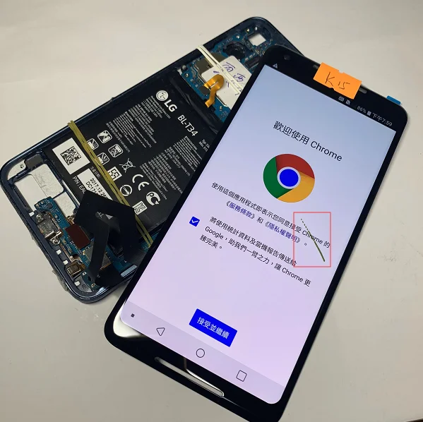 oled-дисплей OEM для Google Pixel 2 XL с немного дефектом точечной точки