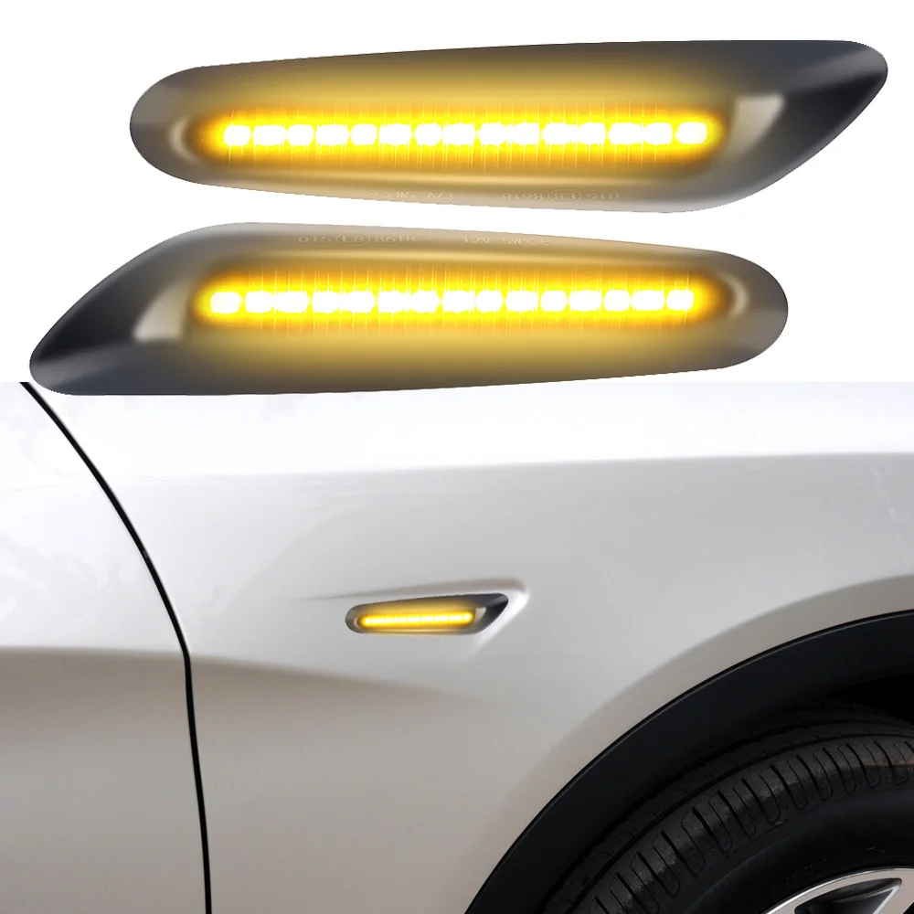 2 шт. желтый течет маркер указатель поворота светильник светодиодный для BMW E81 E82 E83