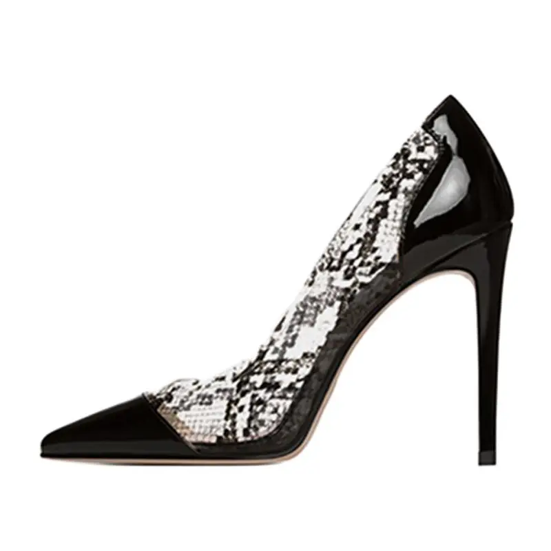 

2021Europe And America summer fashion high heels women's shoes sexy pointed toe stilettos heels Leopard Print pumps office lady