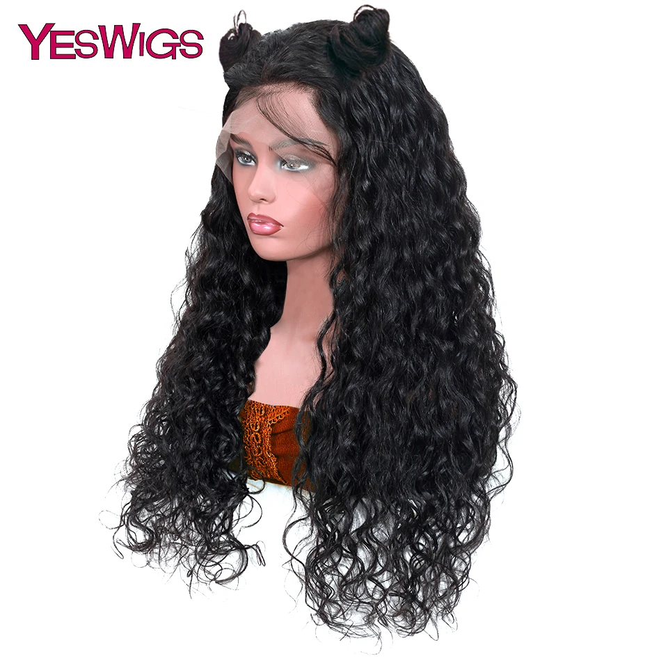 Yeswigs полный кружевной передний парик человеческих волос для черных женщин Remy