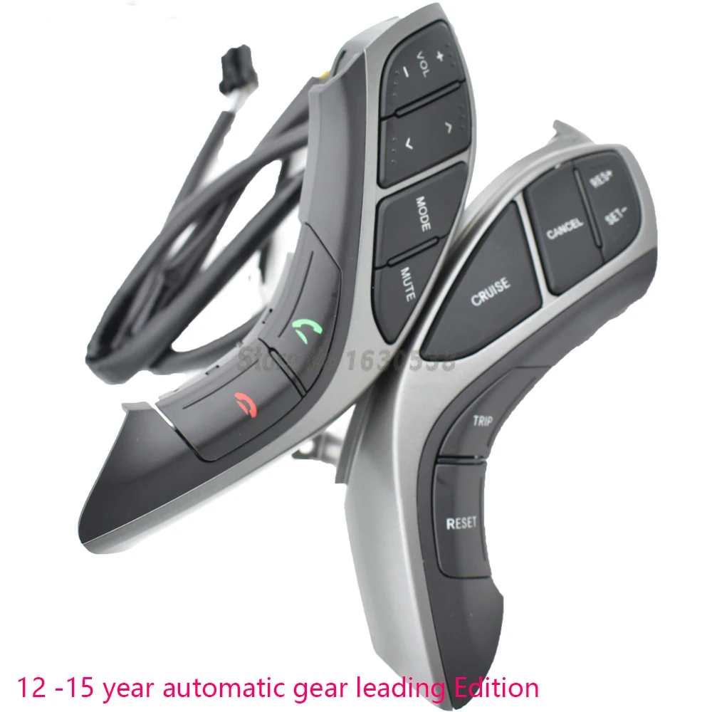 12 -15 automatic Рулевое колесо Bluetooth аудио и круиз контроль для hyundai/для Elantra 2012- Автомобильный руль - Цвет: 12 -15 automatic