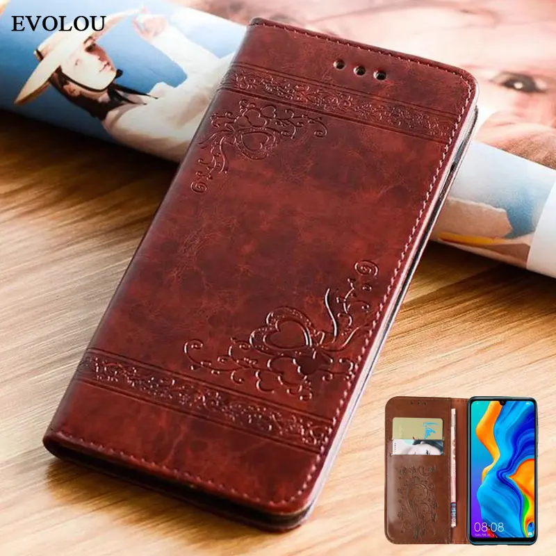 Flip Embossed Leather Case for Redmi Note 9S Cover Retro Wallet 10 Pro Max POCO X3 NFC Phone Bag | Мобильные телефоны и