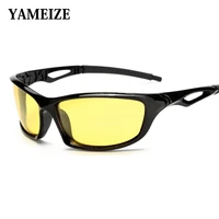 yameize night vision glasses unisex for outdoor driving safety sunglasses yellow lens uv400 shades