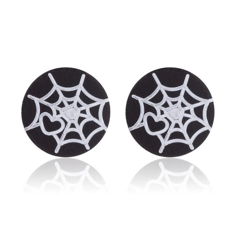 Хип хоп простые геометрические серьги гвоздики для женщин и мужчин черный крест