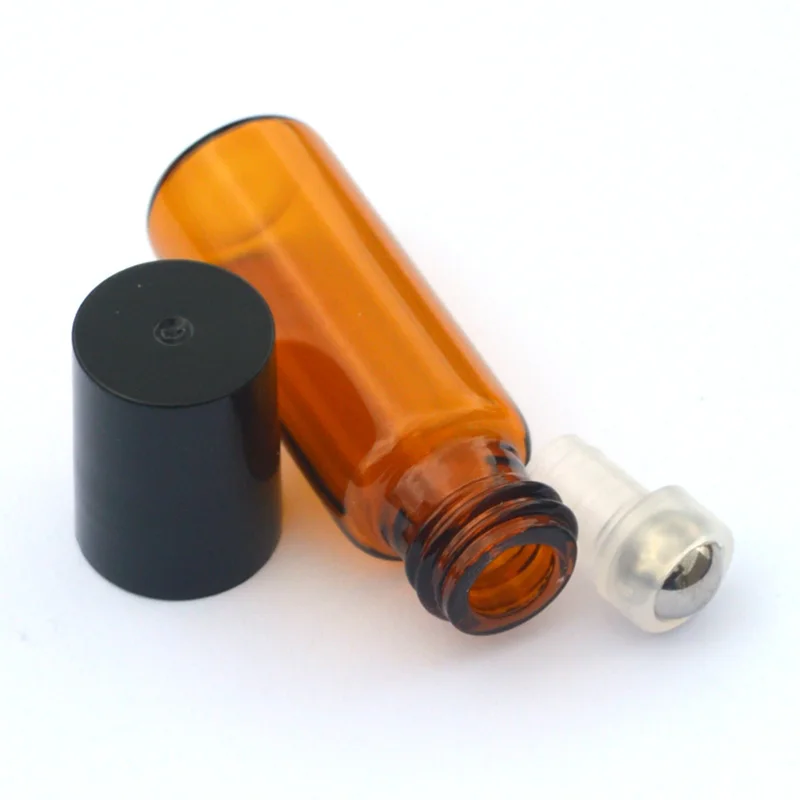 20pcs Empty Amber 1ml 2ml 3ml 5ml Roll Glass Bottles for Essential Oils Roll-on Refillable Perfume Bottle Deodorant Containers | Красота и