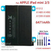 100 new high quality battery for ipad mini 2 3 6471mah mini2 mini3 a1512 a1489 a1490 a1491 a1599 tablet batteries with tools