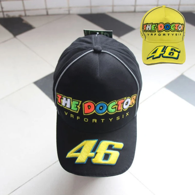 

Модные спортивные кепки унисекс, хлопковая солнцезащитная Кепка с вышивкой для Number 46, бейсболки с надписью TheDoctor для уличных соревнований и ...