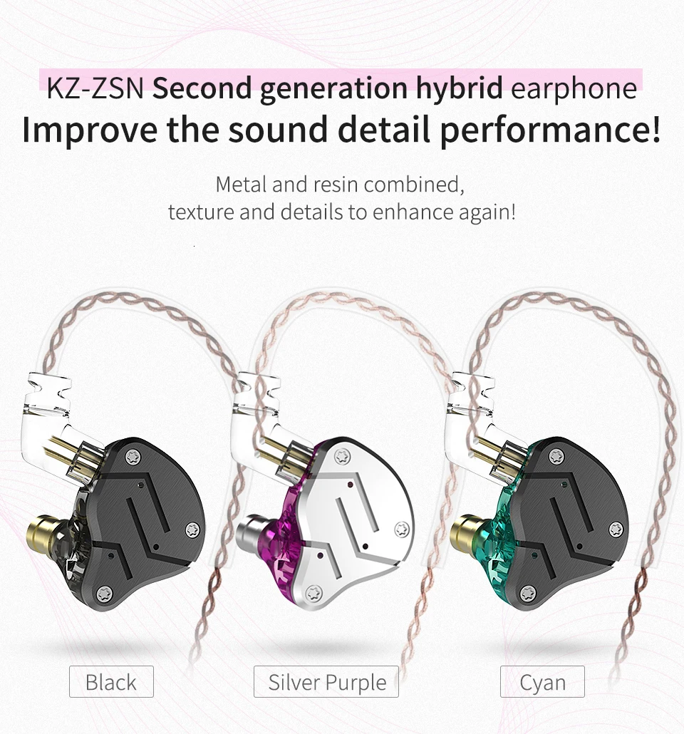 AK Audio KZ ZSN 1BA+ 1DD гибридные наушники в ухо HIFI DJ Monito спортивные наушники для бега гарнитура вкладыши KZ ZS10 ZST ZS7 AS16 AS10