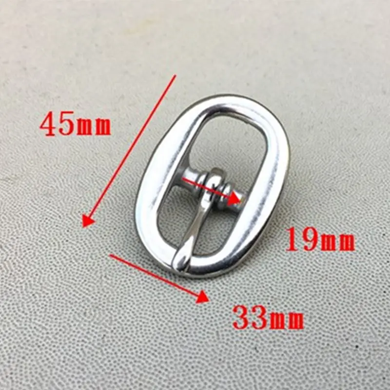 19mm Пряжка из нержавеющей стали для кожаных сумок 14 мм 19 мм 21 мм внутренняя ширина металлическая пряжка 20 штук в партии - Цвет: 19mm