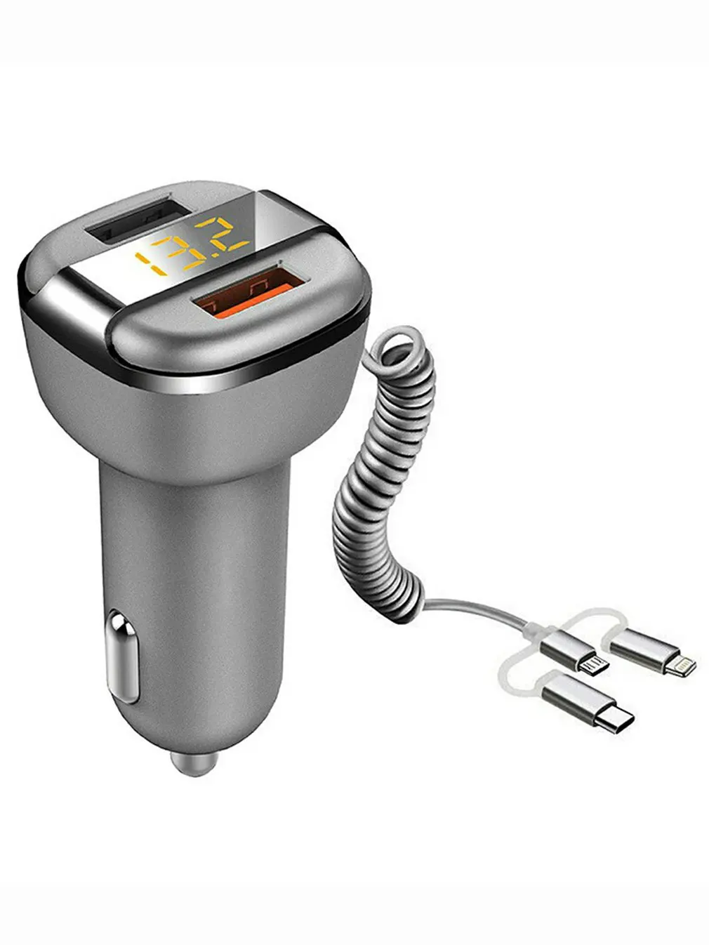 

1 To 3 Car Cigarette Lighter Power Charger Adapter 2USB Socket Splitter Car Chargers Adapter Phone Socket Plug Adapter