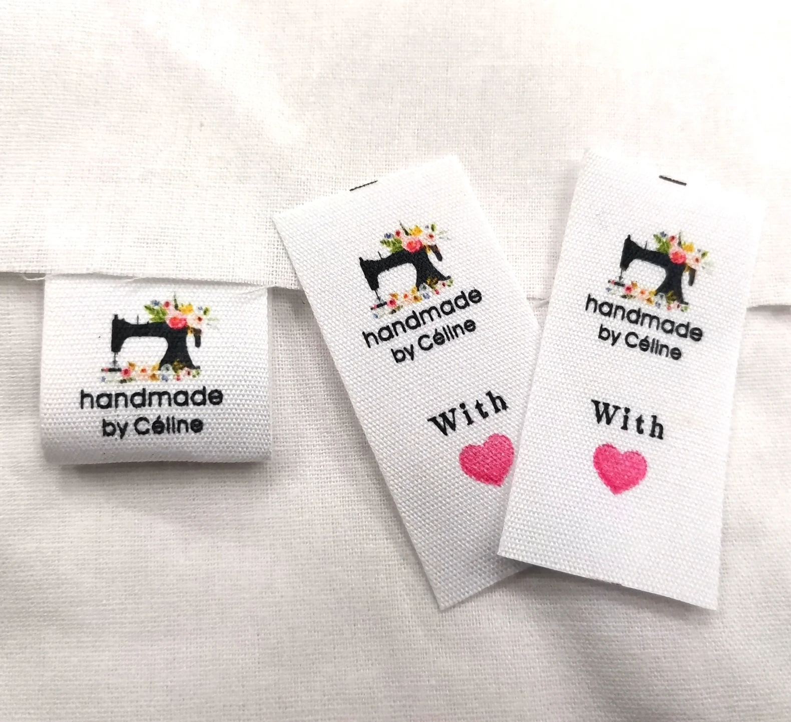 

Custom handmade labels cotton clothing Labels soft Tags Private name label handmade labels Color cotton labels