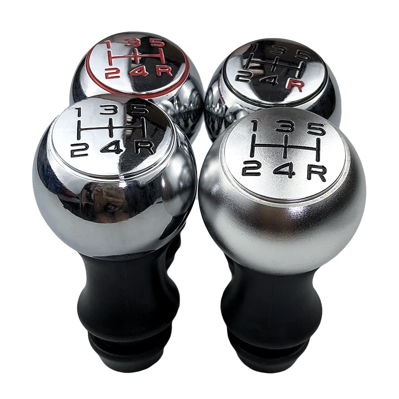 

Matte Chrome Car Gear Shift Knob Lever Shifter Hand Stick For Peugeot 106 206 306 406 107 207 307 407 301 308 2008 3008 C2 C3 C4