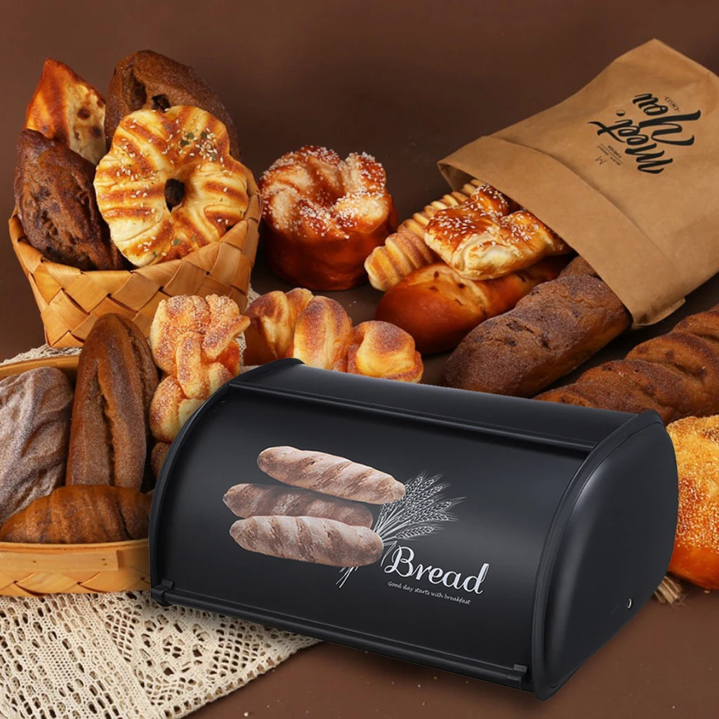 Женская вместительная коробка для хлеба из нержавеющей стали держатель