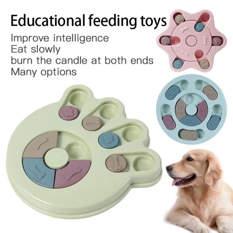 

Dog Puzzle Toys Slow Feeder Interactive Increase Puppy IQ Food Dispenser Slowly Eating NonSlip Bowl Pet Cat Dogs Training Game