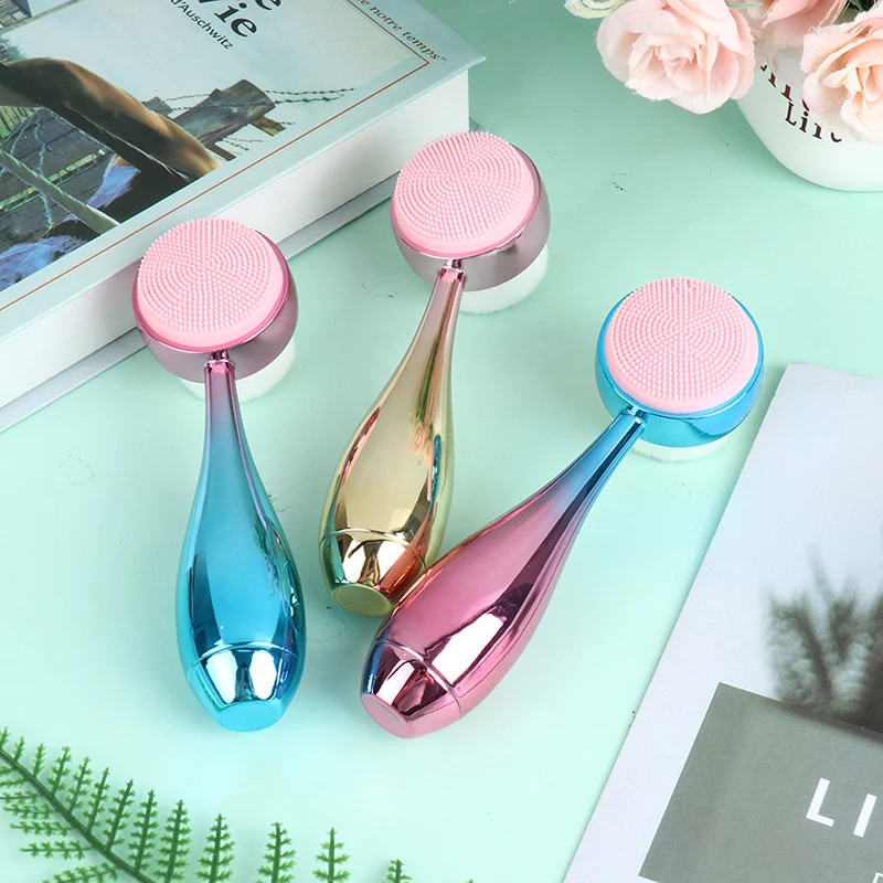 Двусторонний силиконовый инструмент для ухода за кожей 2 в 1 устройство очистки