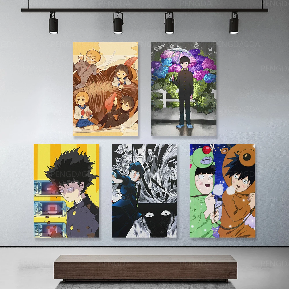 

Anime Character Prints Mob Psycho 100 Frame Canvas Painting Modern Decor Home Wall Art Pictures Modular Mobu Saiko Hyaku Posters