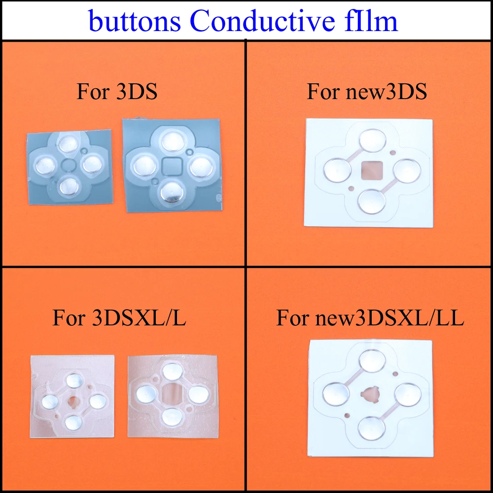 YuXi For 3DS / New XL LL /For Nintend Controller D Pads D-Pad Metal Dome Snap PCB board buttons Conductive fIlm | Электроника
