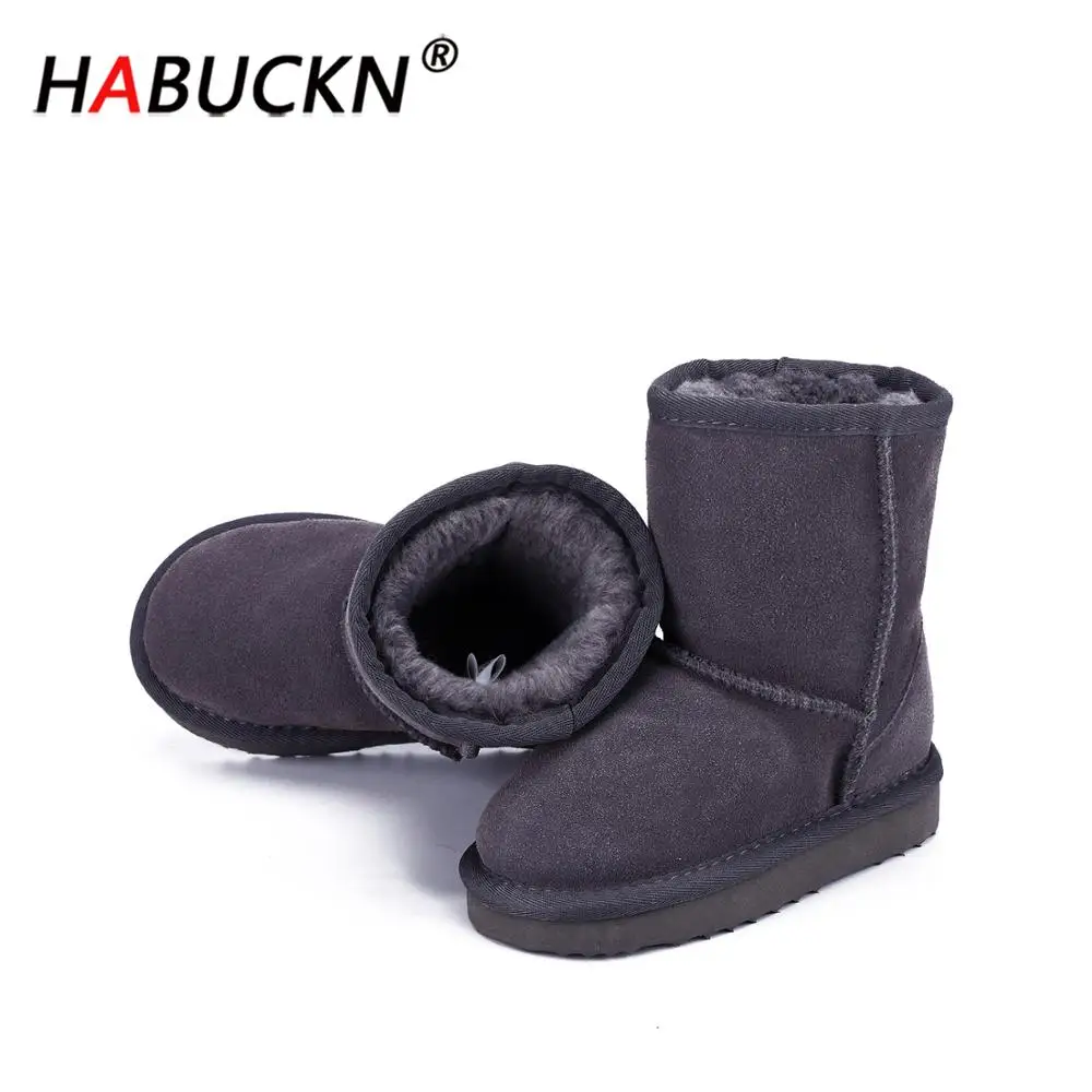HABUCKN 2020 Модные Качественные короткие замшевые ботинки из натуральной кожи для