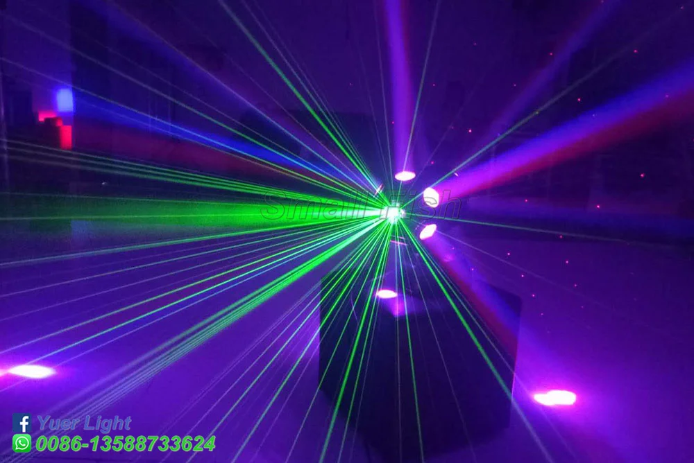 Лазерный луч 12x10 Вт DMX512 движущийся головной свет лазерный для