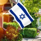 Флаг Израиля, 3 Х5 футов, прочный, с вышивкой ярких цветов, флаг Израиля для праздника, украшения дома и офиса, флаг страны на заказ