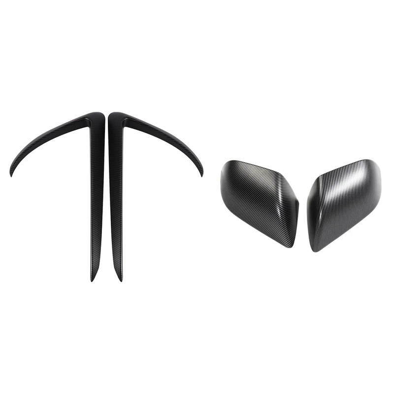 

Сплиттер для переднего бампера, переднего бампера, противотуманная фара, отделка зеркал заднего вида, защитные крышки, для Tesla Model 3 17-20