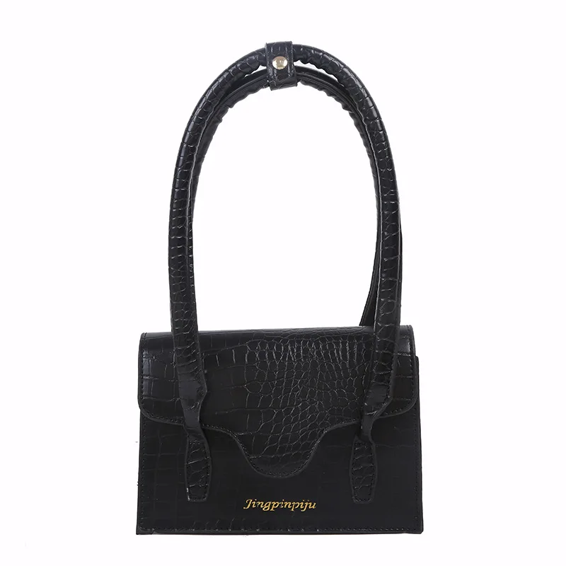 

Handbag female bag net red fashion crocodile pattern platinum bag niche design one-shoulder armpit bag