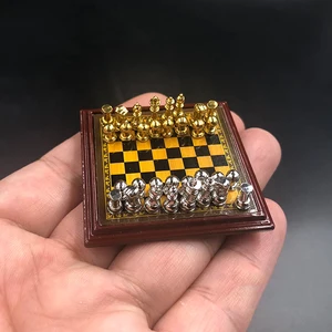 Металлические шахматы времен Второй мировой войны в масштабе 16, для 12 дюймов, аксессуары для сцены