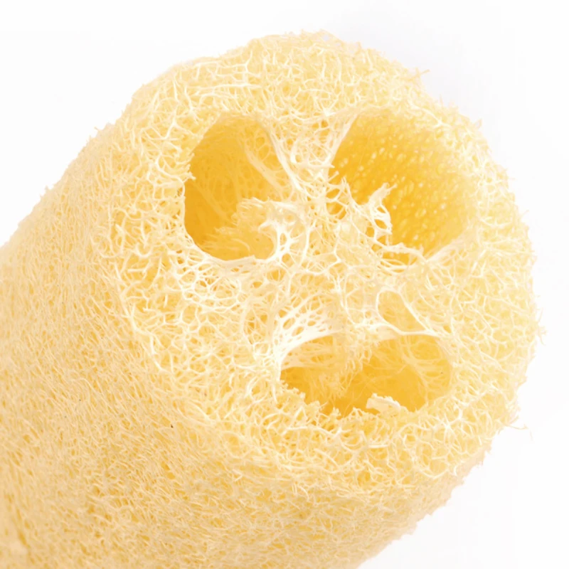 Новинка 2 шт натуральная люфа Luffa Ванна Душ мыть горшок для тела чаша Губка скруббер Ванна щетка Душ массаж спа щетка для глубокой чистки