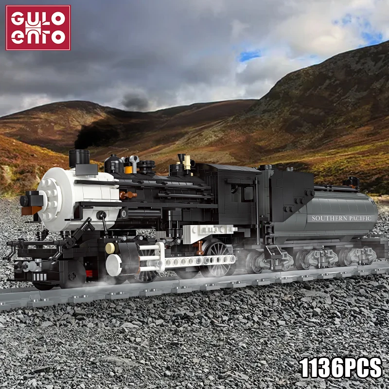Конструктор городской высокоскоростной паровой Железнодорожный BigBoy BR01 GWR