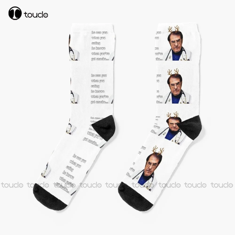

Dr Now, He Sees You When You Eating, He Knows When You'Ve Got Snacks Socks Sock Unisex Adult Teen Youth Socks 360° Digital Print