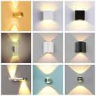 Комнатный светодиодный настенный светильник, 6 Вт, алюминиевое настенное бра 110 В, 220 В, осветительные приборы для гостиной и спальни, современные декоративные настенные светильники