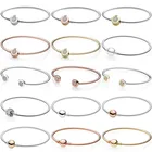 Оригинальные моменты сверкающая Корона O Faisy застежка открытая Подпись браслет подходит для браслета Пандора 925 пробы серебряные очаровательные DIY ювелирные изделия