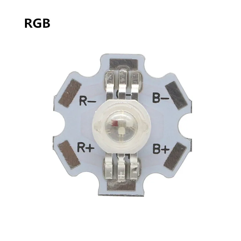 Светодиодная лампа RGB высокой мощности 1 Вт 3 10-100 шт. чип 2-3 4 В постоянного тока