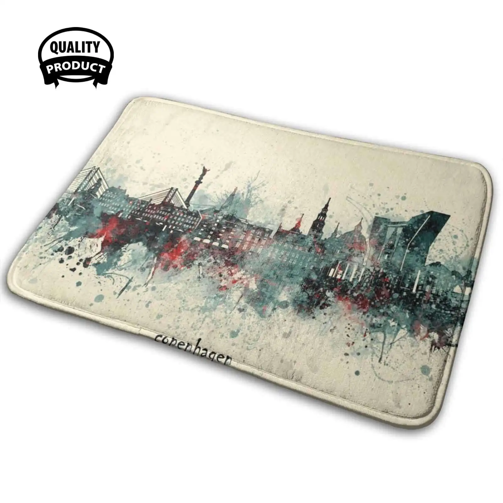 Копенгаген Skyline удобный коврик для двери ковер подушка Дания | Дом и сад