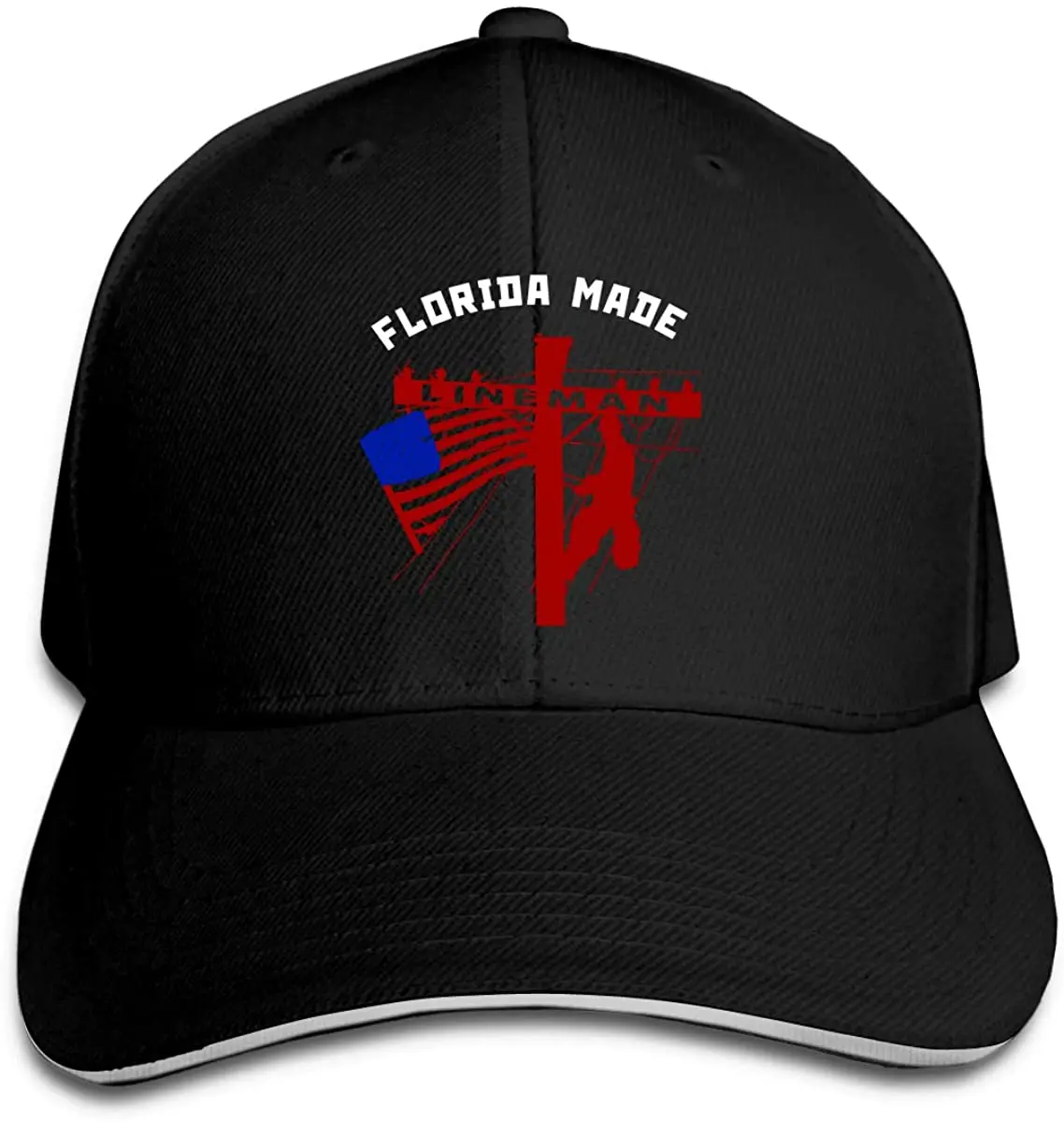 

Florida Power Pole Electric Cable Lineman Unisex Hats Trucker Hats Dad Baseball Hats Driver Cap