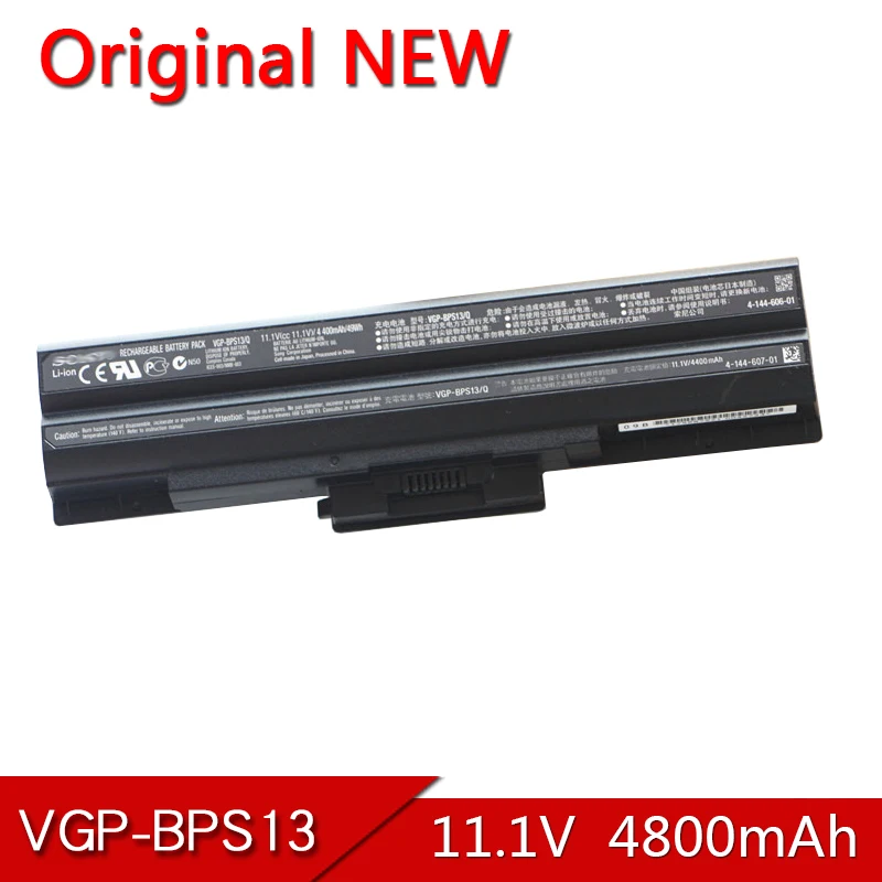 

VGP-BPS13 NEW Original BPS13/Q BPS13A/B BPS21 Laptop Battery For SONY VAIO VGN-AW CS FW NW VPC-SR CW BPS21A 11.1V 4800mAh