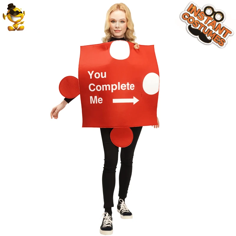 Пазл для взрослых и Пар Унисекс костюм косплея наряд вечеринки забавная Милая