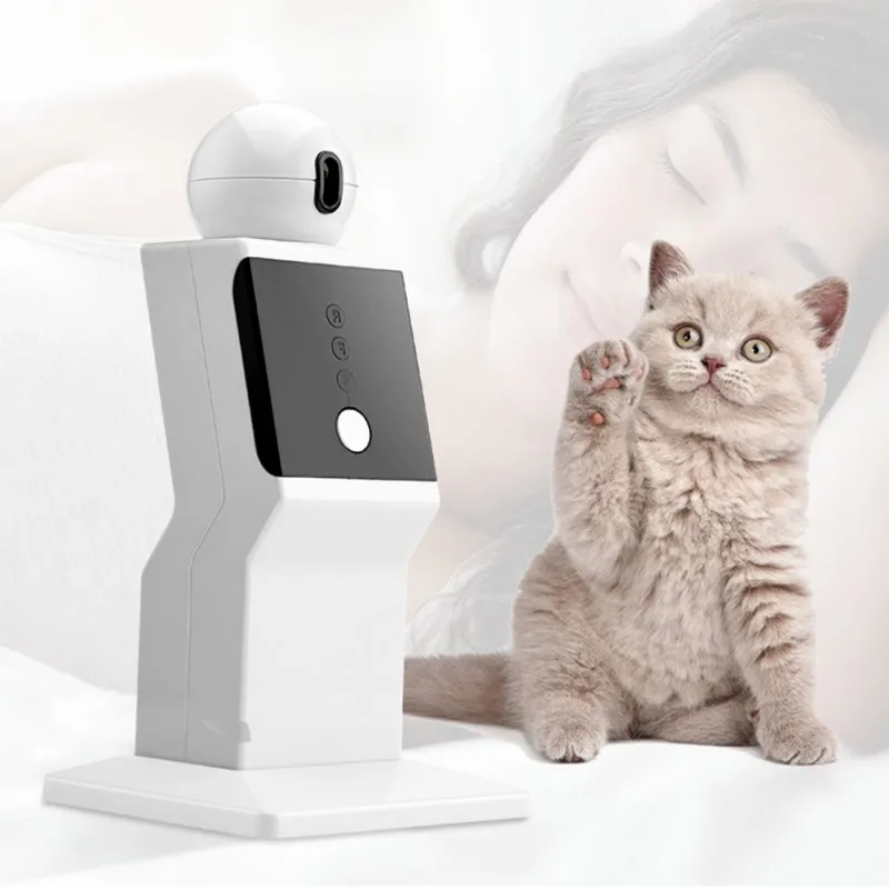 Cat Interactive Toy LED Laser Funny Toy 360 Rotating Cat Exercise Training Entertaining Toy USB Cat Play Robot Toy