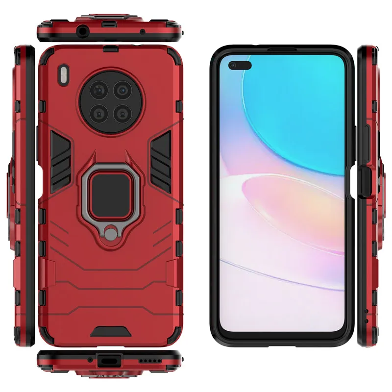 Funda para Huawei Honor 7C, AUM-L41 10X Lite 8X Max, soporte de anillo, funda de tel&eacute;fono para Honor 7C, versi&oacute;n rusa, 5,7 pulgadas-1