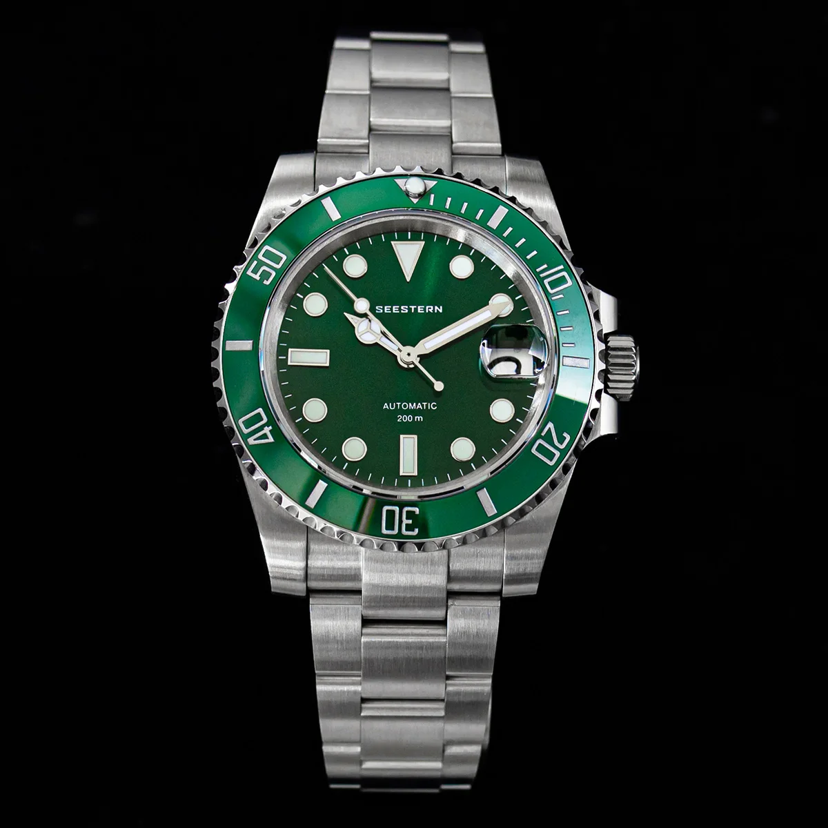 Скидка Часы мужские механические с автоподзаводом, 20 атм, с календарем