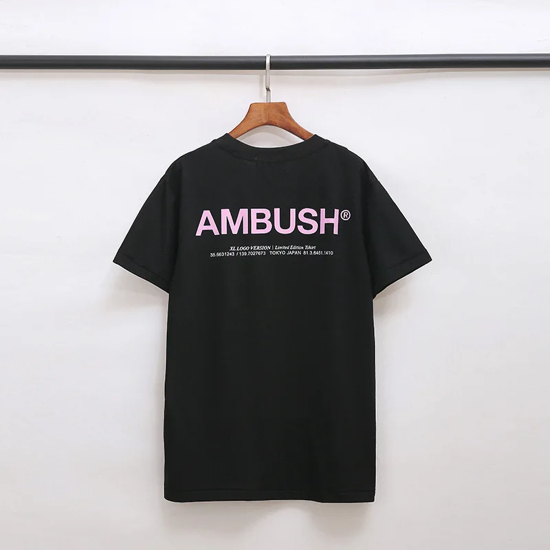 

Unisex Hip Hop Ambush T Shirt 1:1 High Quality Casual Cotton Orange Reflective High Street Ambush T-shirt Top Tees