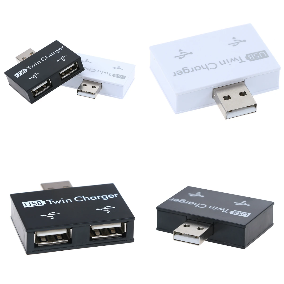 Мини usb хаб на 2 порта зарядное устройство концентратор адаптер Горячая Продажа