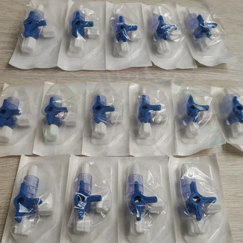 Plastic Three Way Stop Cock for Clinical Hospital - Luer Lock Adapter 3 Way Stopcock Flexible T-Connector Extension Tube image 6