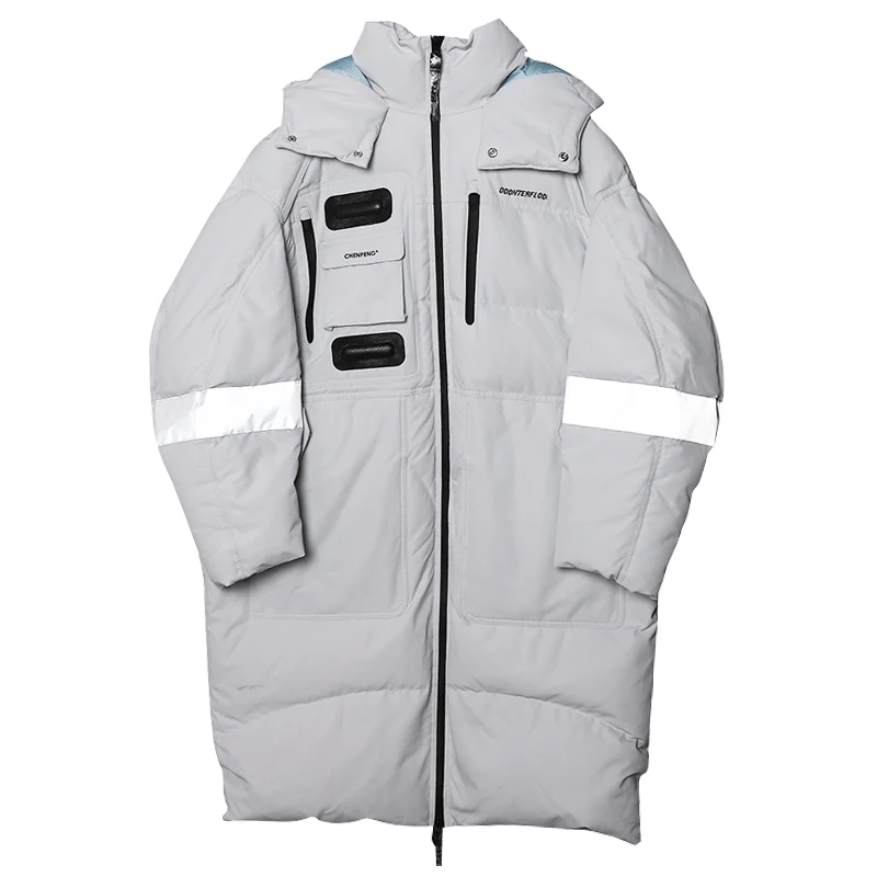 

ZURICHOUSE 2021 Winter Jacket Woman Long Fashion Thicken Cotton-padded Coat With Hood Loose Warm Women's Parka