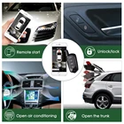 GIORDON универсальная автоматическая система входа без ключа Системы автомобиля запуска и остановки брелок для ключей с кнопками комплект центральный замок с пультом дистанционного управления Управление