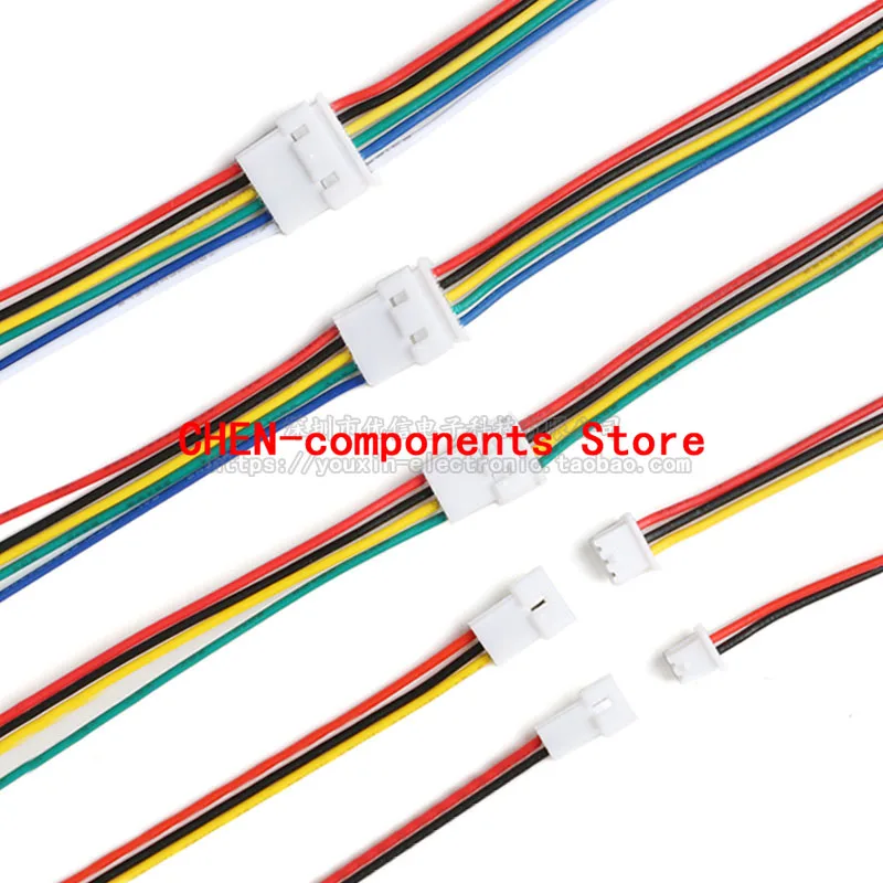 

5bars PH 1.25MM Male Female Connector Jack Plug Connectors 10/15CM Wires cable Connectors 1.25mm terminal line 2P/3P/4P/5P/6P