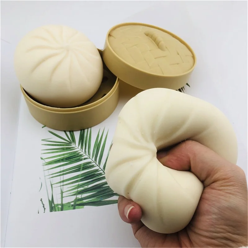 

Unzip Steamer Of Steamed Stuffed Bun Fidget Sensory Toy Autism Special Needs Stress Reliever Stress Soft Squeeze Toy