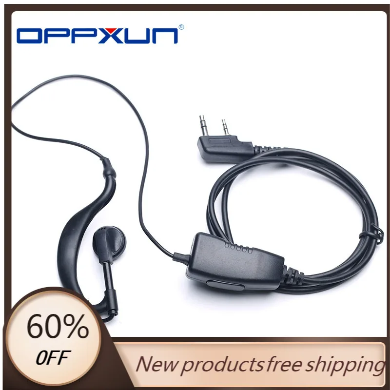 

OPPXUN 2021 New Wholesale PTT Headphones For Kenwood Tk3107 Tk3207 Baofeng CB Radios Uv-5r Gt-3 Puxing Quansheng Dropshipping