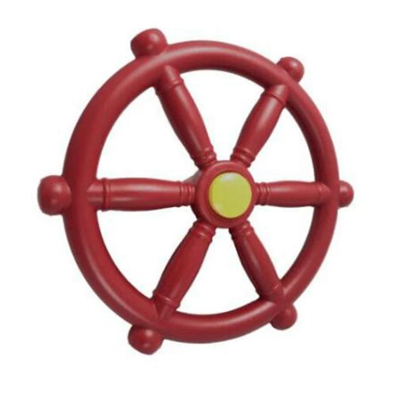 

Children's Toy Boat / Boat Steering Wheel Swing Set Things Small House Equipment Backyard Toy Set with Fixing Kit Red