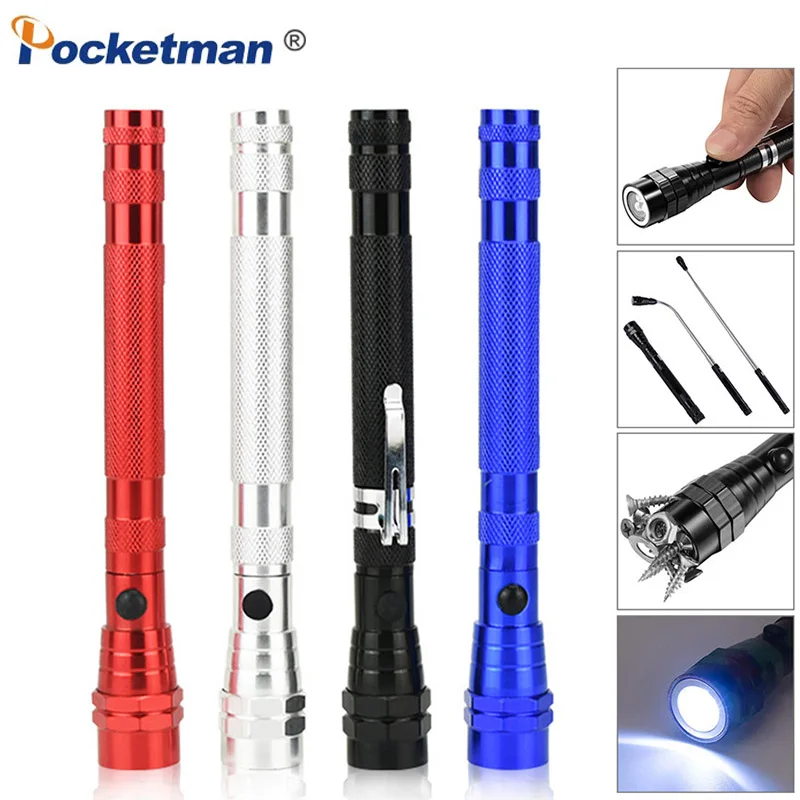 Портативный мини светильник для вспышки с магнитной головкой вращающийся на 360 градусов металлические